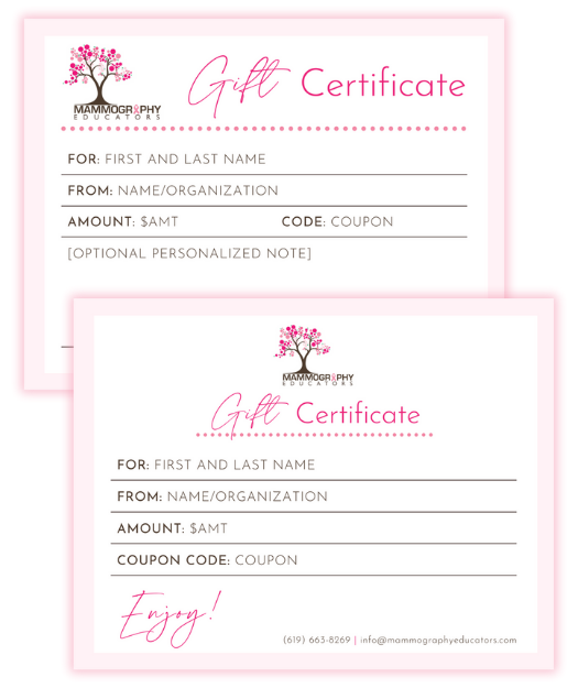 MammoStore- Gift Certificate